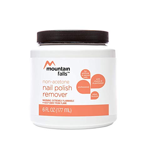 Mountain Falls Non-Acetone Dip-It Nail Polish Remover for Artificial and Natural Nails, with Vitamin E and Panthenol, 6 Fluid Ounce