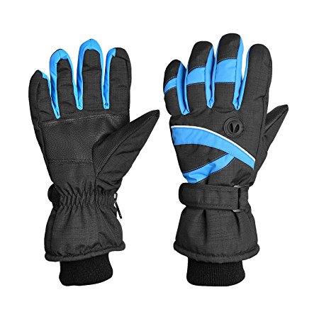 Motusamare Winter Skiing Gloves Windproof Waterproof Free Size Full Finger