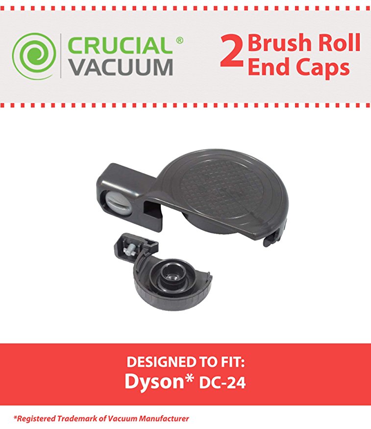 Replacement for Dyson DC24 Brushroll End Caps, Compatible With Part # 915934-01 & 10-3605-06, by Think Crucial