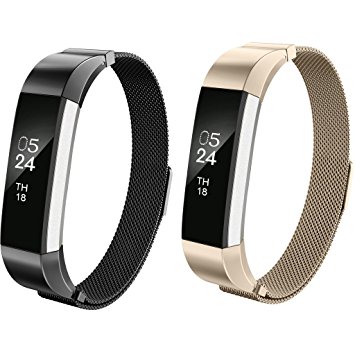 Fitbit Alta HR and Alta Band, AIUNIT Fitbit Alta Accessories Bands Watch Design Replacement Bands Alta HR Wristbands Small/Large for Fitbit Alta Fitness Tracker Women Men Boys Girls