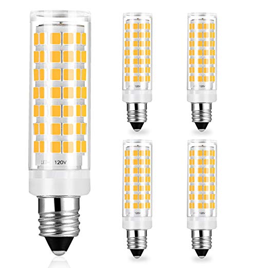 E11 6W Led Light Bulbs Dimmable - 50W 60W Mini Candelabra Base Halogen Incandescent Equivalent - 540 Lumens High Brightness Warm White 3000K AC 120V E11 Light Bulb, Pack of 4