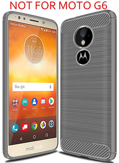 Moto G6 Play Case,Moto G6 Forge case, Suensan TPU Shock Absorption Technology Raised Bezels Protective Case Cover for Motorola Moto G6 Forge,Moto G6 Play Case smartphone (TPU Gray)