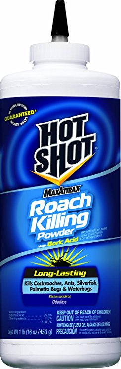 Hot Shot 2080 MaxAttrax Roach Killer, 16-Ounce Powder