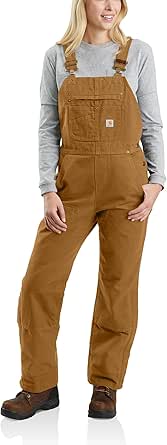 Carhartt Women's Relaxed Fit Washed Duck Insulated Bib Overall