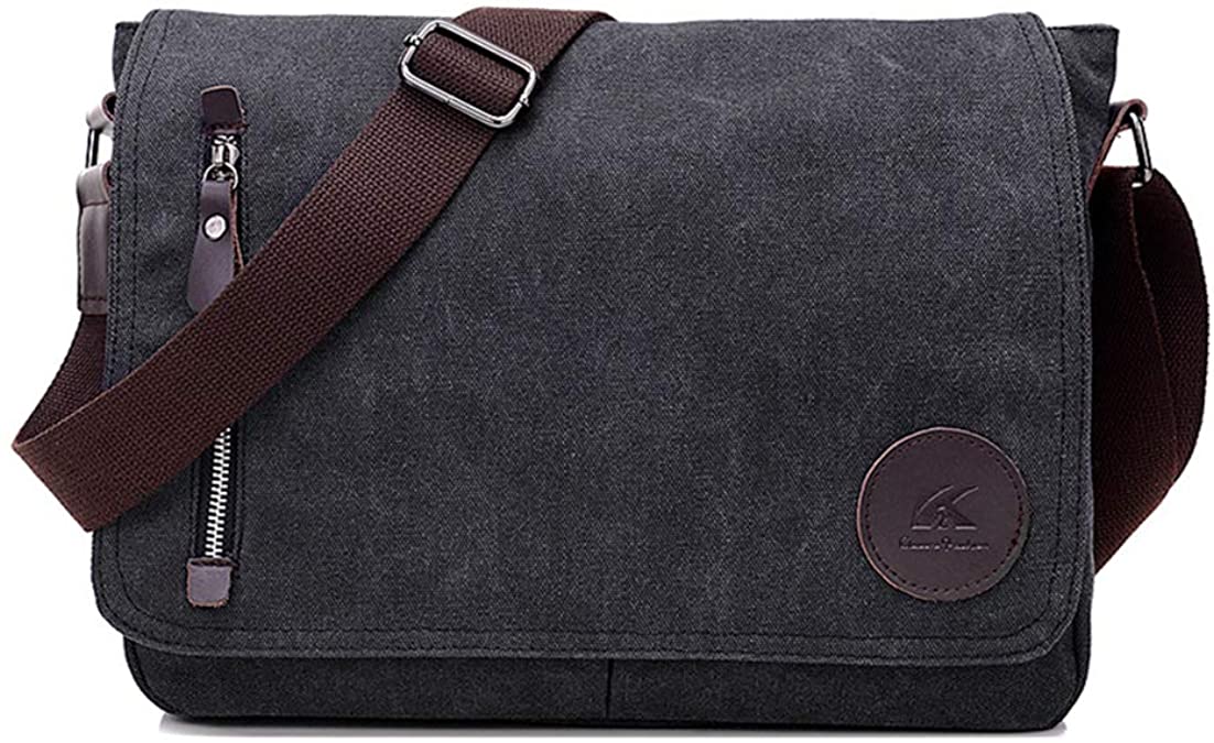 Canvas Messenger Bag Laptop Cross body Shoulder Bag