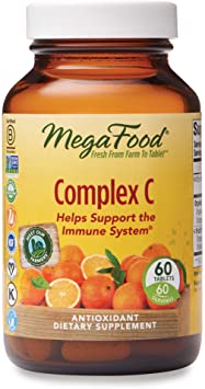 MegaFood, Complex C, Supports a Healthy Immune System, Antioxidant Vitamin C Supplement, Vegan, 60 tablets (60 servings)