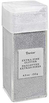 Darice Extra Fine, Sparkling Silver, 4.5 ounces Glitter