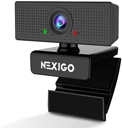 2020 [Upgraded] 1080P Webcam with Dual Microphone - NexiGo 110-degree Wide Angle Widescreen USB HD Camera, Plug and Play, Laptop Computer Web Cam for Zoom YouTube Skype FaceTime OBS