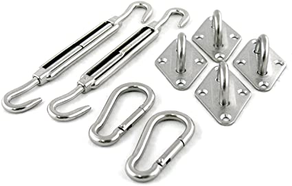 Coolaroo Square Shade Sail Stainless Steel Hardware Kit