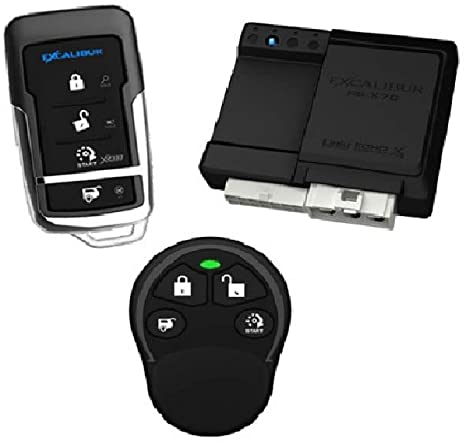 Excalibur RS370 1-Way Paging Start/Keyless Entry/Vehicle Security System (with 4 Button Sidekick Remote)