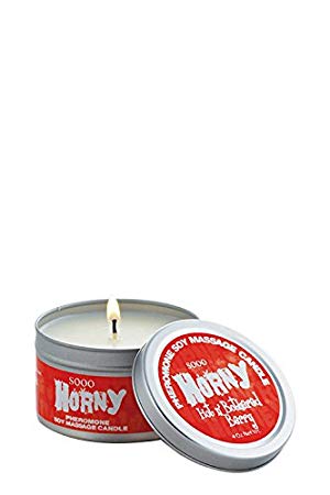Classic Erotica Soo Horney Candle with Pheromones, Hot n' Bothered Berry, 4oz
