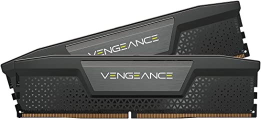 Corsair VENGEANCE DDR5 32GB (2x16GB) 6400MHz C32 Intel Optimised Desktop Memory (Onboard Voltage Regulation, Custom XMP 3.0 Profiles, Solid Aluminum Heatspreader) Black