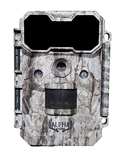 Alpha Cam Hunting Trail Camera 20MP 1080p 30fps Waterproof Scouting Cam with Ultra Fast Trigger Speed and Recovery Rate 2.4" Color Viewscreen 48 IR LEDs