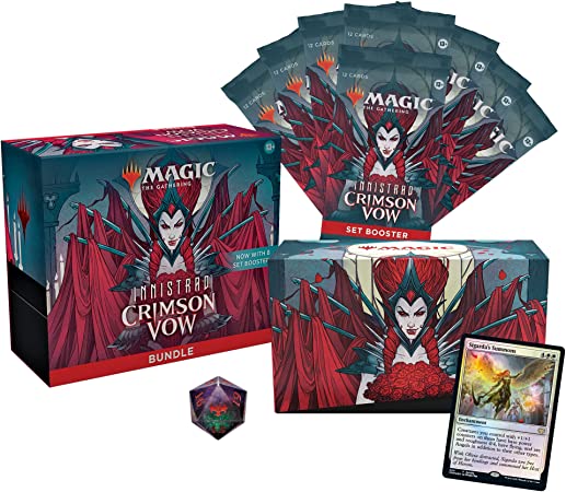 Magic The Gathering Innistrad: Crimson Vow Bundle, 8 Set Boosters & Accessories C90620000