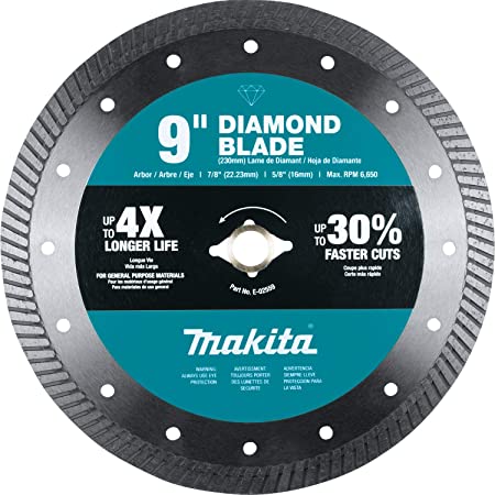 Makita E-02559 9" Diamond Blade, Turbo, General Purpose