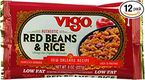 Vigo Red Beans and Rice, 8-Ounce Pouches (Pack of 12)