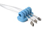 Quirky Cordies Desktop Cable Management for power cords and charging accessory cables Blue