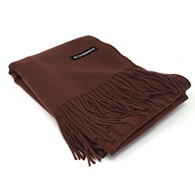 100% Cashmere Scarf - Gift Box, 28 Colors Available Still, Premium Quality, Rare and Limited, Large Size, Removable Tag, Wear as a Shawl, Wrap, or Cover Up
