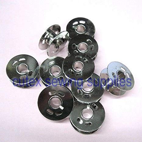 Cutex Brand Singer Quantum CXL Xl Sewing Machine Metal Bobbins #283395 - Pack of 10