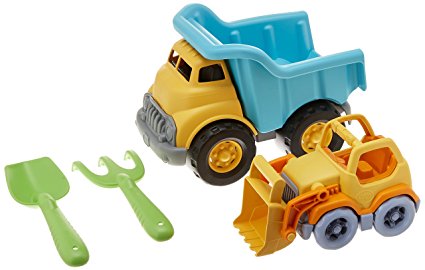 Green Toys Sw Dump Truck with Scooper & Rake/Shovel Toy