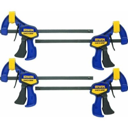 Irwin Tools 5464 Quick Grip One-Handed Mini Bar Clamp 6-Inch 4-Pack
