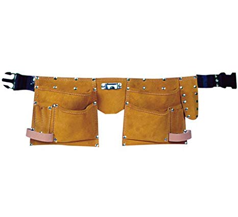 Montstar 11 Pocket D.I.Y. Carpenter Leather Apron | Electrician Pouch | Tool Belt
