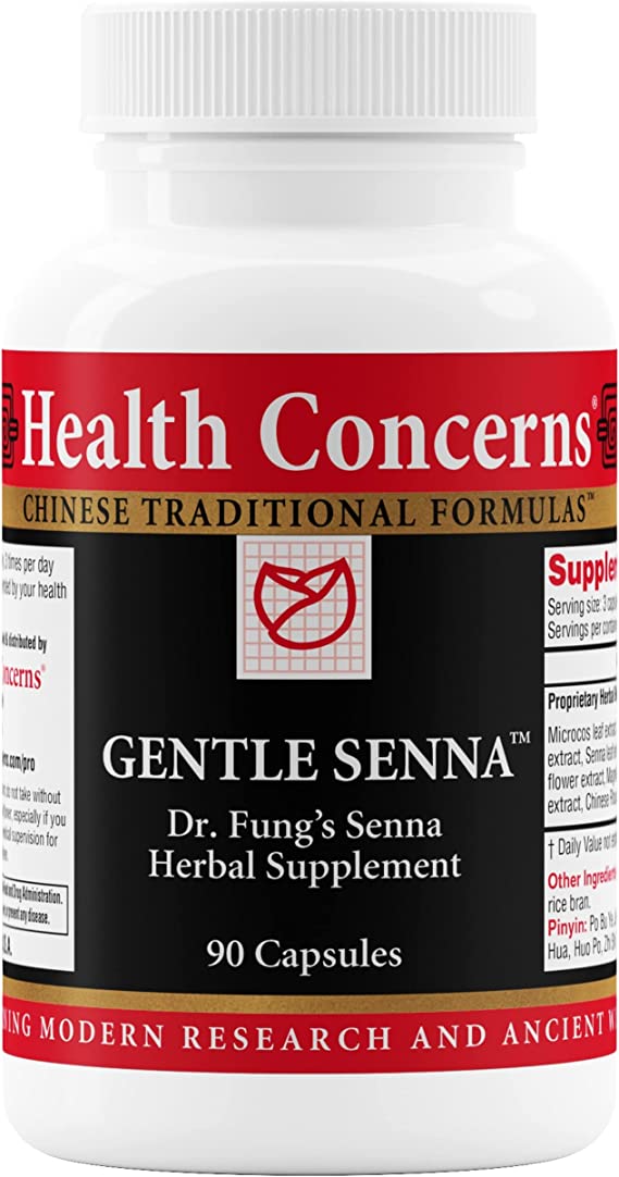 Health Concerns - Gentle Senna - Intestinal Support - 90 Capsules