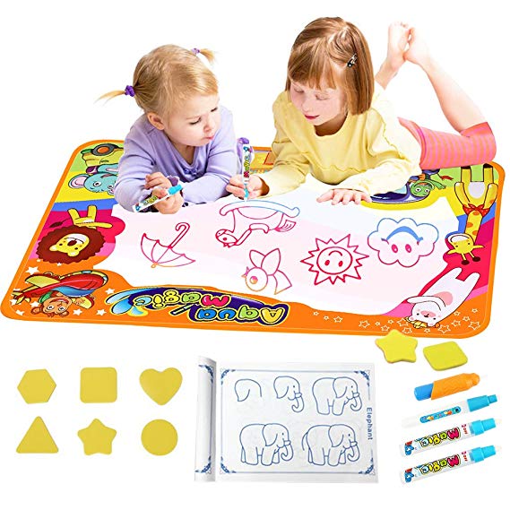 KIZZYEA Water Doodle Mat,Kids Toys Large Aqua Mat,Toddlers Painting Coloring Pad