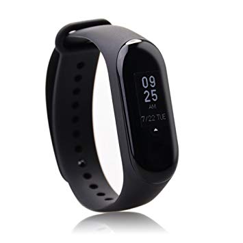 Xiaomi Mi Band 3 Fitness Tracker 0.78 OLED Display Heart Rate Monitor 50 Meters Waterproof Bracelet Pedometer Bluetooth 4.2 Activity Tracker Weather Forecast Smart Reminder for iPhone, Android Phones