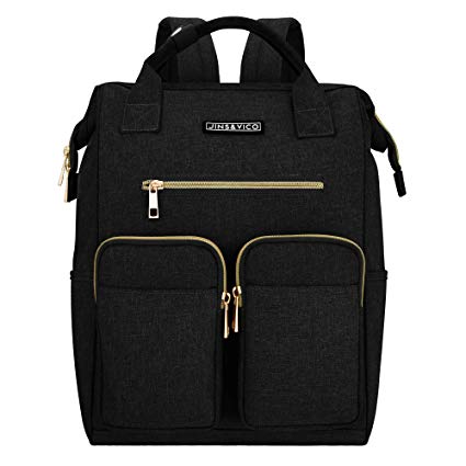 Travel Backpack Multipurpose Doctor Bag Polyester Backpack Unisex Vintage School Bag Laptop Backpack for Men Women
