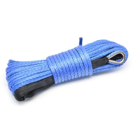 Factory Direct Sale 50x14quot Strong Durable Dyneema Synthetic Winch Rope 3000LBS 4000LBS 5000LBS Blue Fastness For ATV UTV KFI Vehicle Car Motorcycle