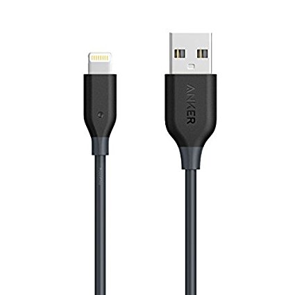 Anker PowerLine 3-feet Lightning Cable for Apple iPhones, iPads and iPods (Space Grey)