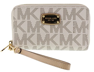 Michael Kors Large Flat Multifunction Phone Case Wristlet Wallet