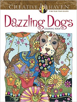 Creative Haven Dazzling Dogs Coloring Book (Adult Coloring)