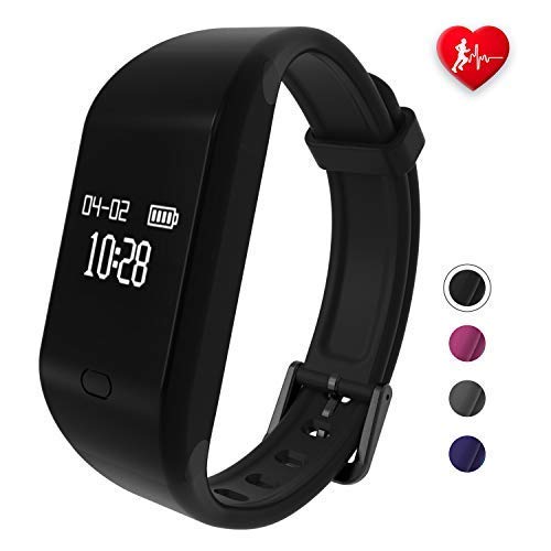 fitpolo Fitness Tracker HR,Activity Fit Tracker with Heart Rate&Sleep Monitor,Pedometer Step&Calorie Counter,IP67 Waterproof Smart Watch Wristband for Kids,Men,Women for iPhone Android