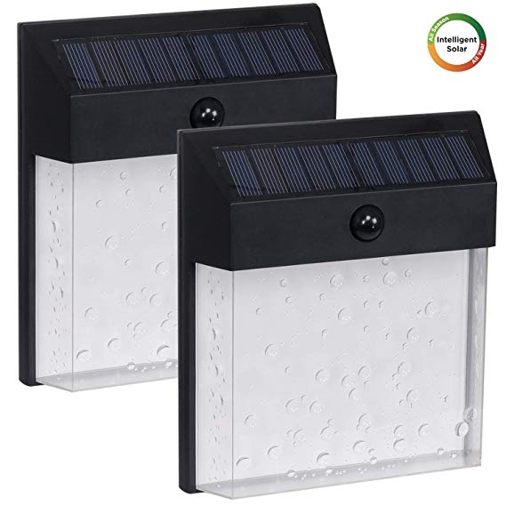 Westinghouse Intelligent Solar Motion Sensor Lights Outdoor 60 LEDs 1200 Lumens Wireless Waterproof Security LED Wall Lamp for Garden, Patio, Yard, Driveway, Garage, Hallway，Porch, Pathway(2 Pack)