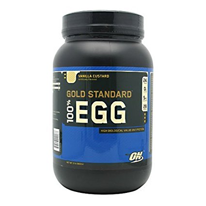 Optimum Nutrition 100% Egg Protein, Vanilla Custard, 2 Pound