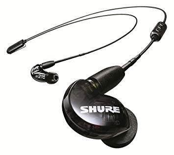 Shure SE215 Wireless Earphones with Bluetooth 5.0, Sound Isolating, Black