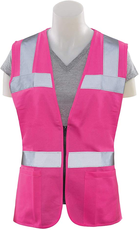 ERB 61909 S721 Non-ANSI Hi-Vizability Female Fitted Vest, Pink, Small