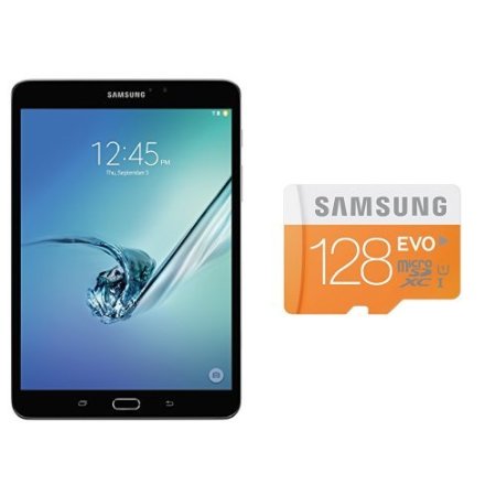 Samsung Galaxy Tab S2 8.0" (32GB, Black) and 128GB EVO Micro SDXC (MB-MP128DA/AM)