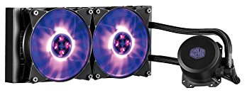 Cooler Master MasterLiquid ML240L RGB AIO CPU Liquid Cooler with Dual Chamber Pump Latest INTEL/AMD Support (MLW-D24M-A20PC-R1)