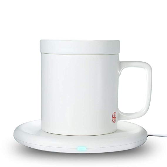 Teagas Coffee Mug Warmer Auto Shut Off With Ceramics Mug Set Automatic Thermostatic Smart Warmer,Suitable for Mobile Phone Wireless Wharger