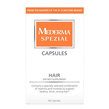 Mederma Spezial Dietary Supplement for Hair - Contains a Specially Selected Combination of Vitamins & Minerals to Support Healthy, Thick, Strong Hair - 60 Capsules