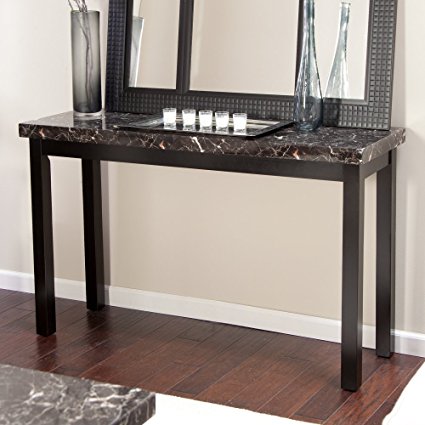 Galassia Faux Marble Console Table