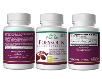 Forskolin for Weight Loss - Pure Forskolin Coleus Extract *250 mg 20% Standardized *Natural Herbal Supplement *Increases Metabolism * Helps Burn Fat *Suppress Appetite * Dr Recommended!