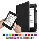 Fintie Kindle Voyage Slim Fit Folio Premium PU Leather Book Style Case Cover with Auto SleepWake will only fit Amazon Kindle Voyage 2014 Black