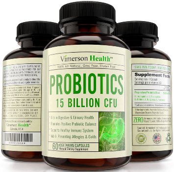 Probiotics 30 BILLION CFU per day 15 Billion CFU per capsule Helps Improve Digestive Urinary and Immune System Promotes Positive Probiotic Balance and Better Nutrient Absorption 100 All Natural