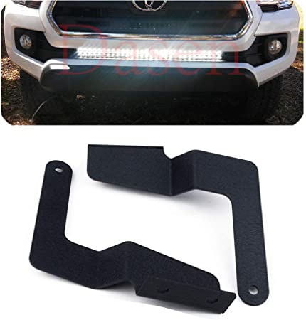 Dasen Lower Hidden Bumper Grille Mount Brackets Compatible with 32 Inch LED Light Bar Compatible with 2016-2019 Tacoma Pickup 2WD/4WD