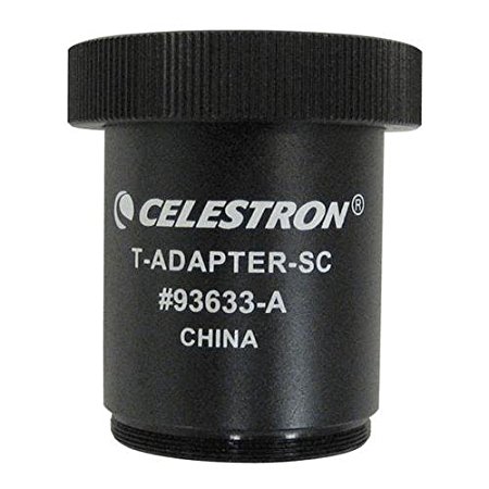 Celestron T-adapter for all Schmidt-Cassegrains. Threads onto Rear Cell.