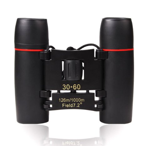Bioncular Telescope, 30x60 Folding Bioncular Telescope with Night Vision for outdoor birding travelling sightseeing hunting etc